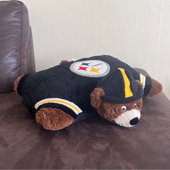 Pillow Pets Pittsburgh Steelers NFL Soft Stuffed Animal Collectible 2009 - Picture 5 of 10